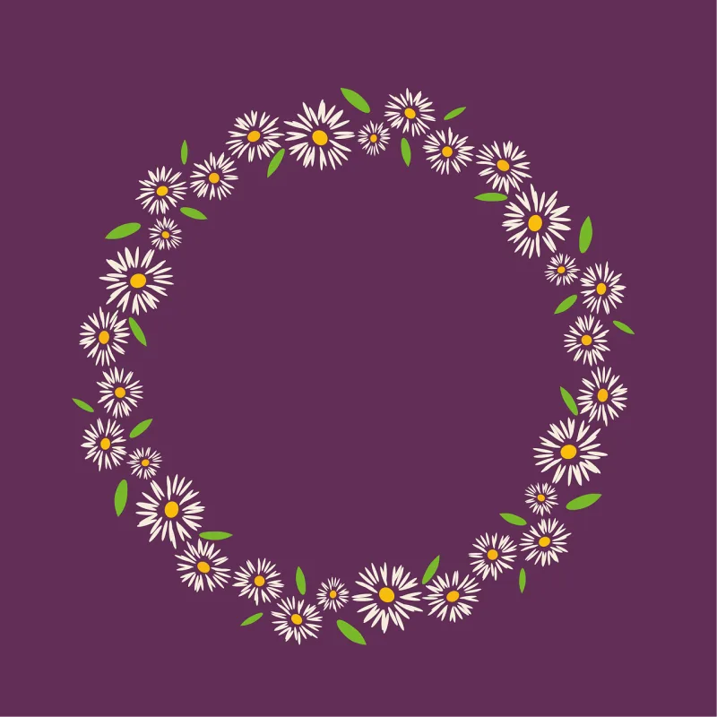 Flowers Wreath Flower background Stickdatei – Weihnachten