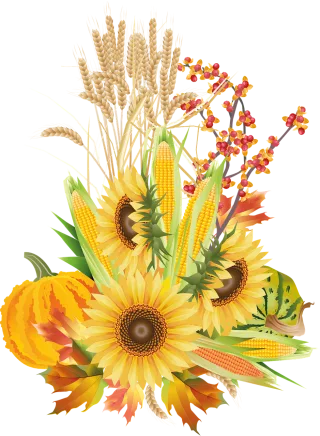 Fall Autumn Flowers Stickdatei