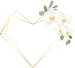 Flowers Orchid Heart Stickdatei