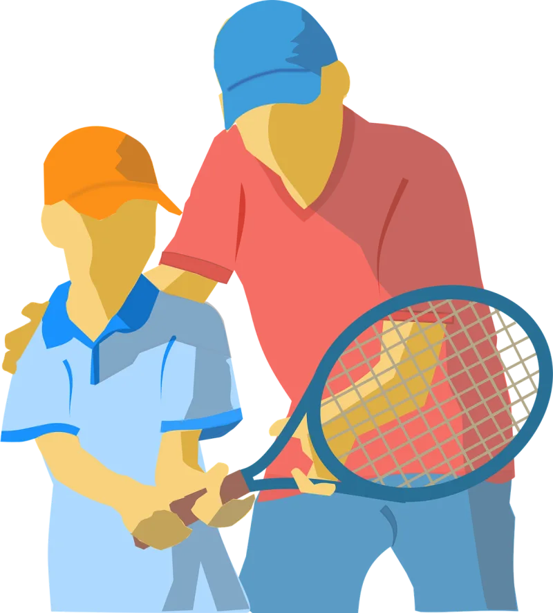 Tennis Tennis coach Tennis lesson Stickdatei – Sport