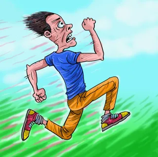 Running Speed Man Stickdatei