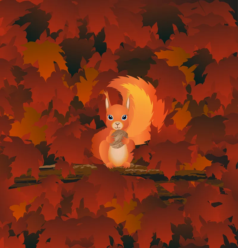 Squirrel Nature Rodent Stickdatei – Natur