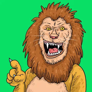 Lion Animal Wildlife Stickdatei