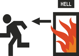 Exit Sign Emergency Stickdatei