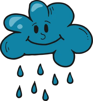 Cloud Drawing Rain Stickdatei