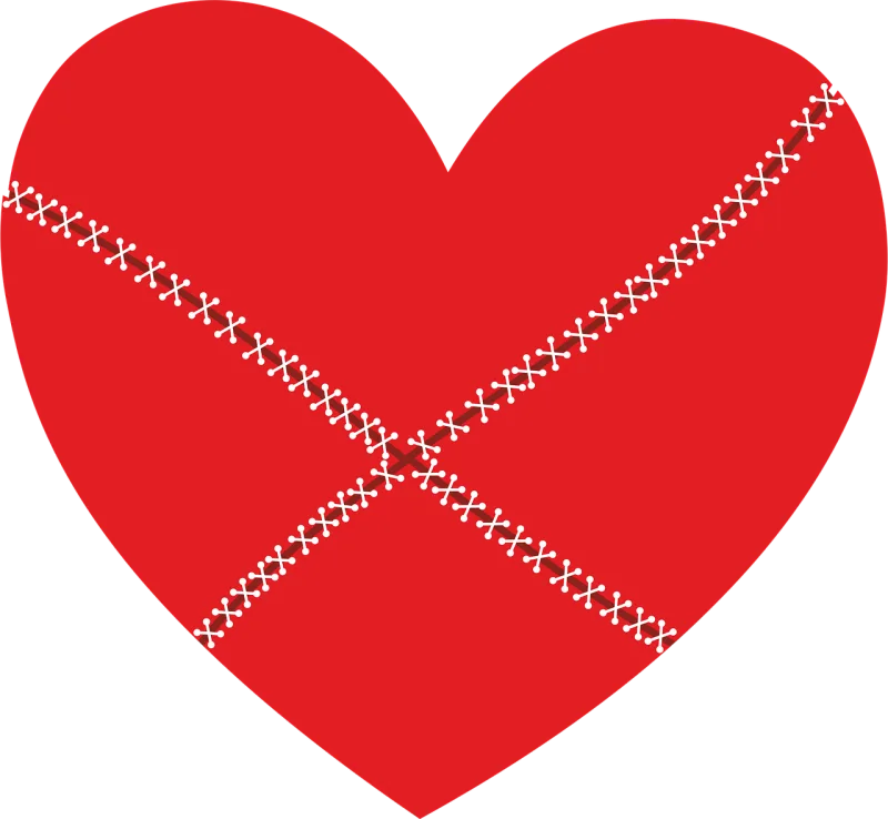 Heart Broken heart Love Stickdatei – Herzen & Liebe