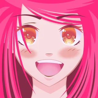 Woman Anime Portrait Stickdatei