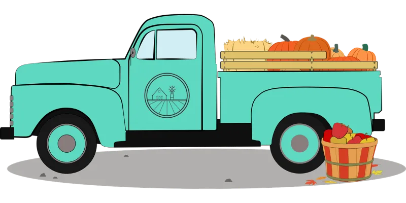 Autumn Pumpkin Harvest Stickdatei – Fahrzeuge