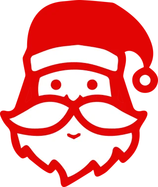 Christmas Santa Red Stickdatei