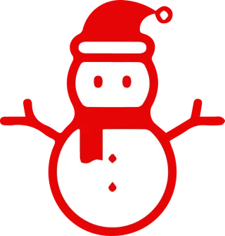 Christmas Snowman Red Stickdatei