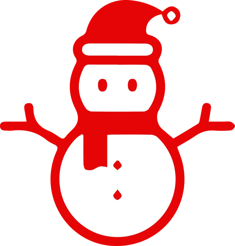 Christmas Snowman Red Stickdatei – Weihnachten