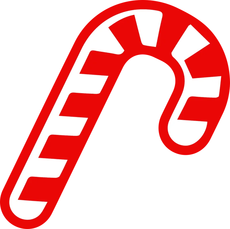 Christmas Candy cane Red Stickdatei – Weihnachten