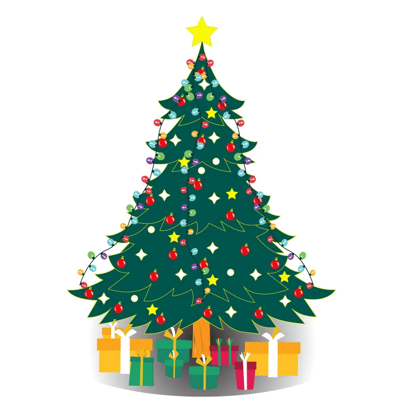Christmas Christmas tree Gifts Stickdatei – Weihnachten