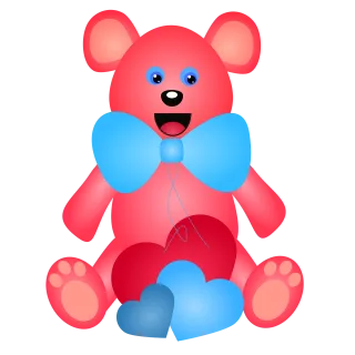 Teddy bear Cute Digital art Stickdatei