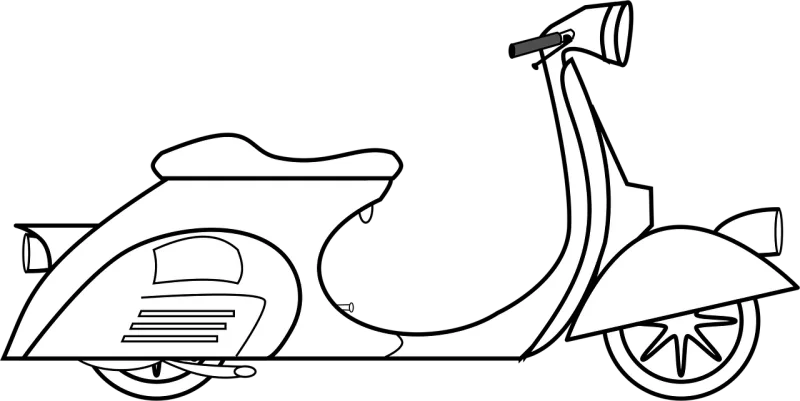Vespa Scooter Piaggio Stickdatei – Fahrzeuge