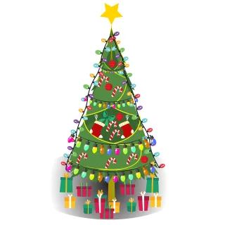 Christmas tree Christmas Star Stickdatei