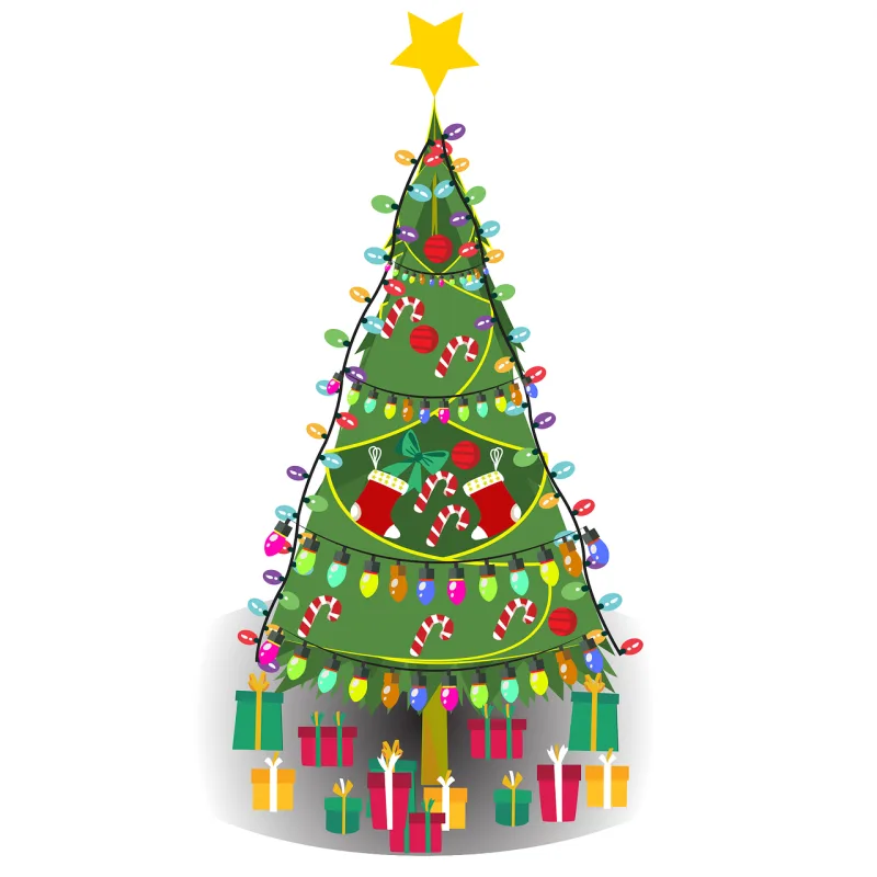 Christmas tree Christmas Star Stickdatei – Weihnachten