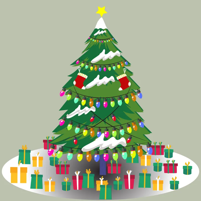Christmas tree Christmas Star Stickdatei – Weihnachten