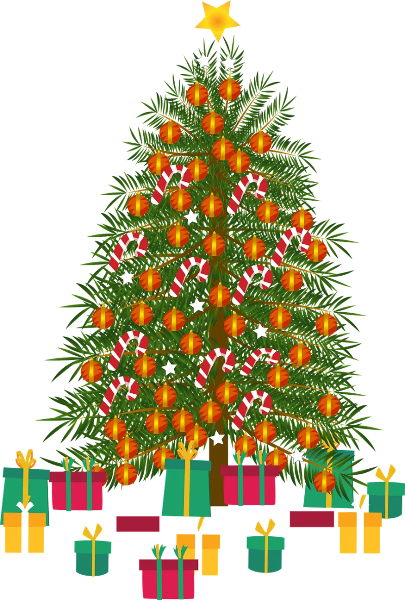 Christmas Christmas tree Gifts Stickdatei – Weihnachten