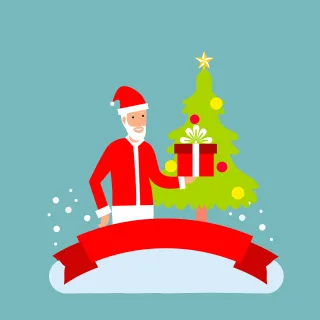 Christmas Santa claus Greeting card Stickdatei