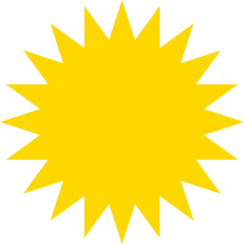 Sun Cut out Nature Stickdatei – Natur