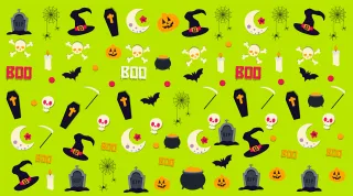 Halloween Decoration Background Stickdatei