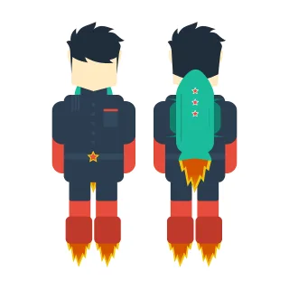 Man Avatar Rocket Stickdatei