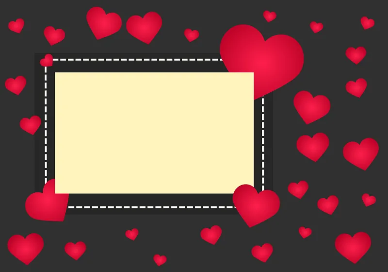 Greeting card Copy space Beautiful wallpaper Stickdatei – Herzen & Liebe