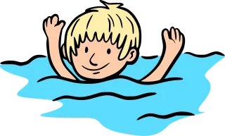 Boy Swim Swimming lessons Stickdatei