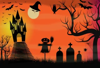 Halloween poster Halloween Halloween background Stickdatei
