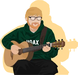 Guitar Instrument Musician Stickdatei