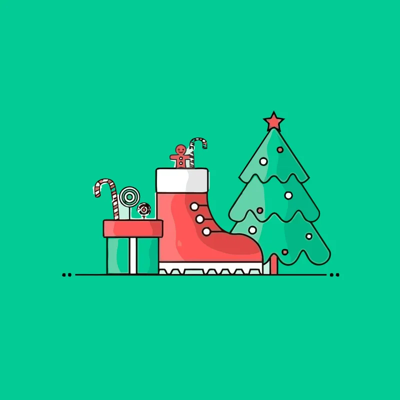 Christmas Christmas tree Presents Stickdatei – Weihnachten