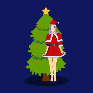 Christmas Christmas tree Presents Stickdatei