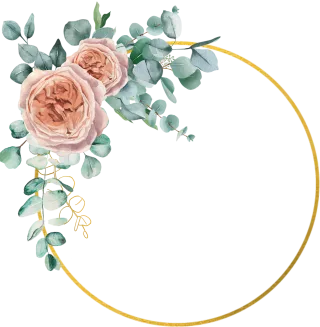 Flowers Leaves Frame Stickdatei – Herzen & Liebe