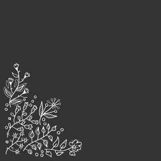 Floral design Gray background Nature Stickdatei