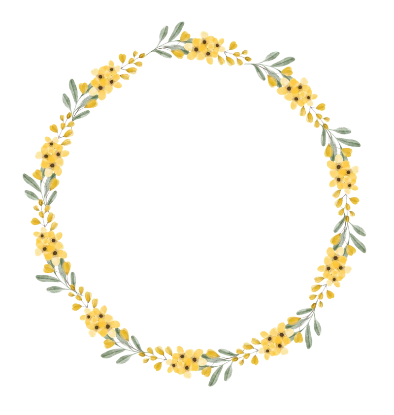Floral frame Flowers Wreath Stickdatei – Blumen