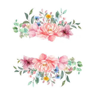Welcome table Welcome paper Floral background Stickdatei