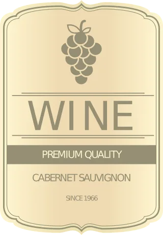 Wine Label Sticker Stickdatei