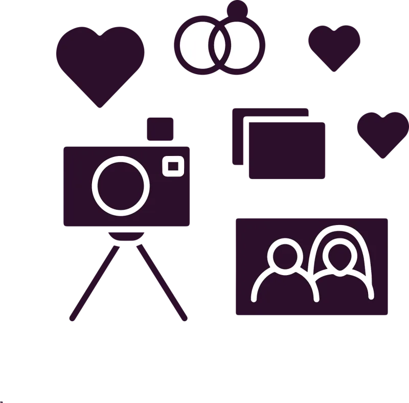 Wedding photography Wedding photoshoot Wedding Stickdatei – Herzen & Liebe