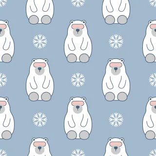 Bear Seamless Pattern Stickdatei