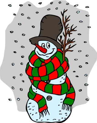 Snowman Snow Christmas Stickdatei