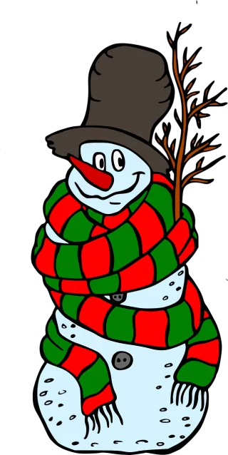 Snowman Christmas Winter Stickdatei
