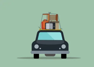 Travel Moving Road trip Stickdatei