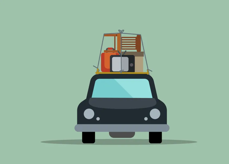 Travel Moving Road trip Stickdatei – Fahrzeuge