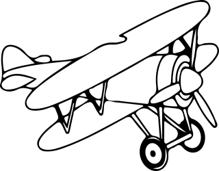 Aircraft Airplane Drawing Stickdatei