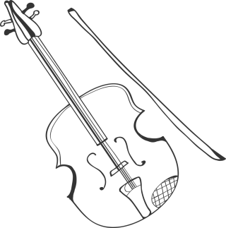 Violin Music Instrument Stickdatei