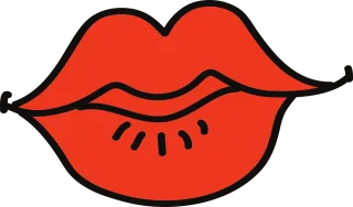 Lips Kiss Lipstick Stickdatei