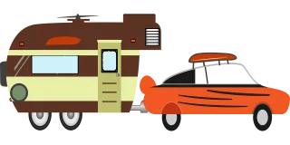 Caravan Pickup Truck Stickdatei
