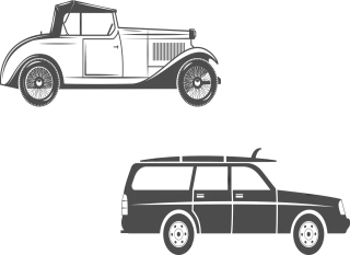 Car Classic Vintage Stickdatei