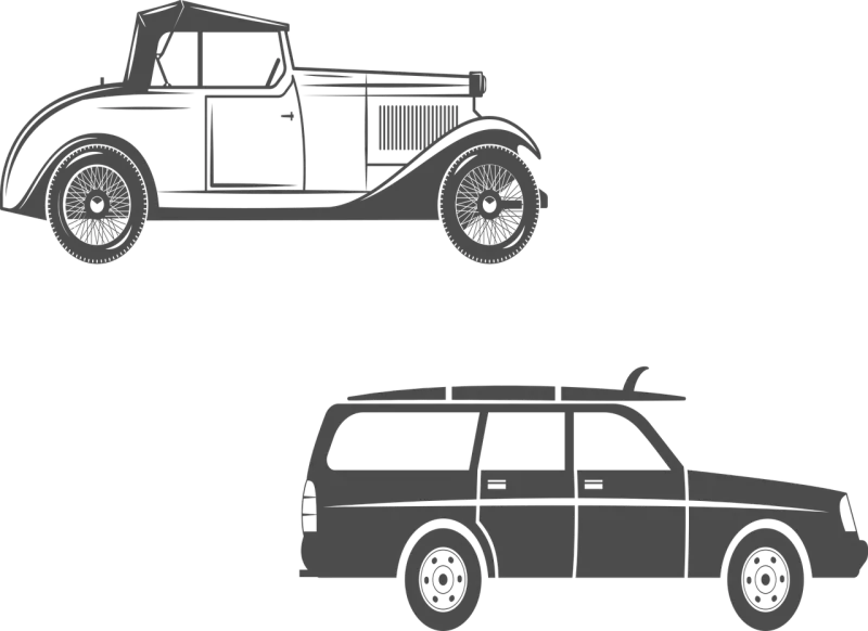 Car Classic Vintage Stickdatei – Fahrzeuge